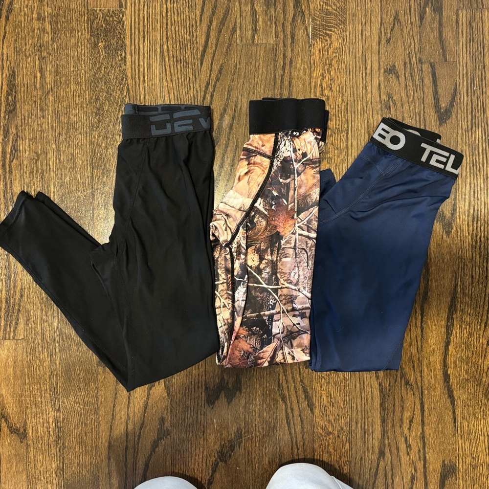 LF Kids' Black, Camouflage, and Navy Leggings Set